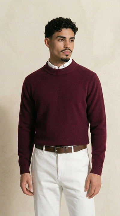 The Burgundy Knit Set