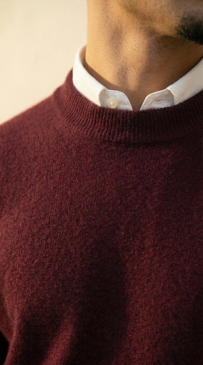 The Burgundy Knit Set - Venora