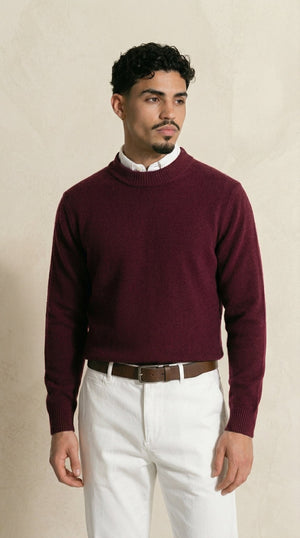 The Burgundy Knit Set