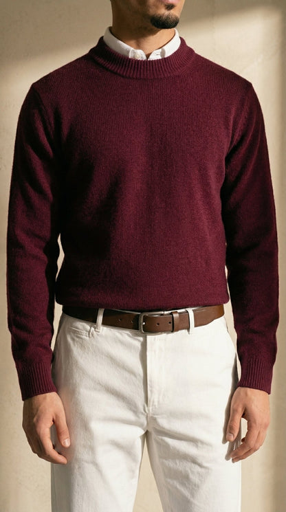 The Burgundy Knit Set - Venora