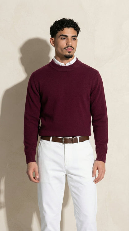 The Burgundy Knit Set - Venora